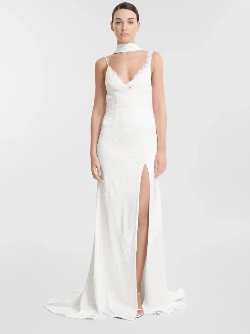 Kyha white satin
